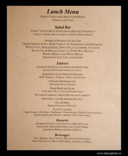 lunch menu