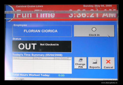 clocked out