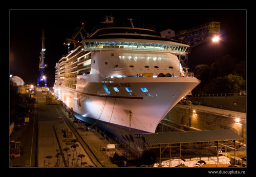 Carnival Pride in dry dock